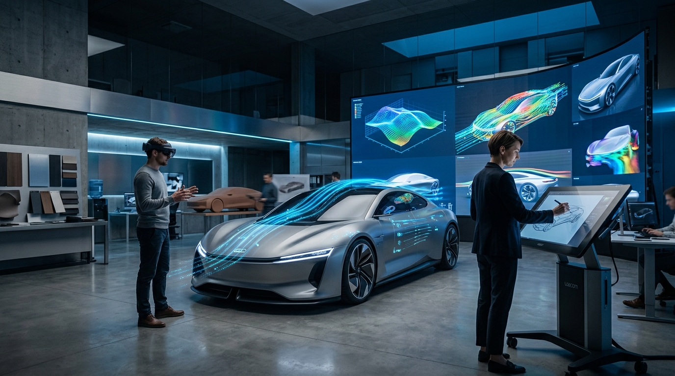 AI-assisted automotive design studio developing software-defined vehicles in 2026