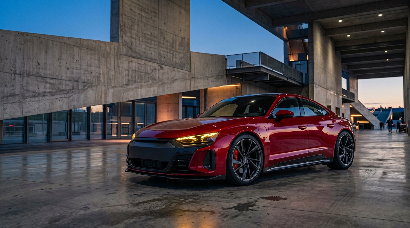 Electric performance car shark nose and motorsport lighting design
